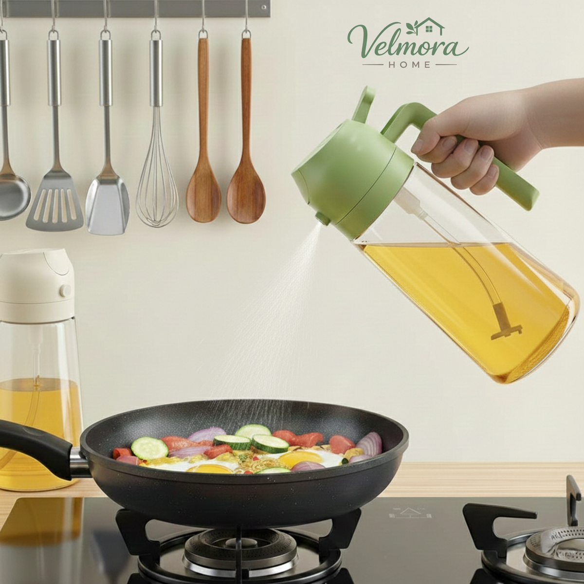 Dual-Function Oil Sprayer & Pourer - multicolor