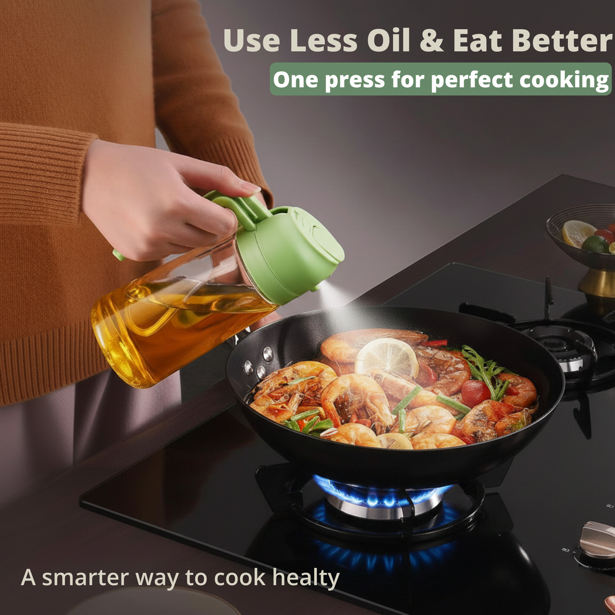 Dual-Function Oil Sprayer & Pourer - multicolor