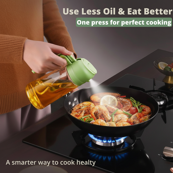 Dual-Function Oil Sprayer & Pourer - multicolor