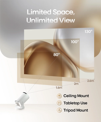 VelmoraHome™ 4K Smart Projector