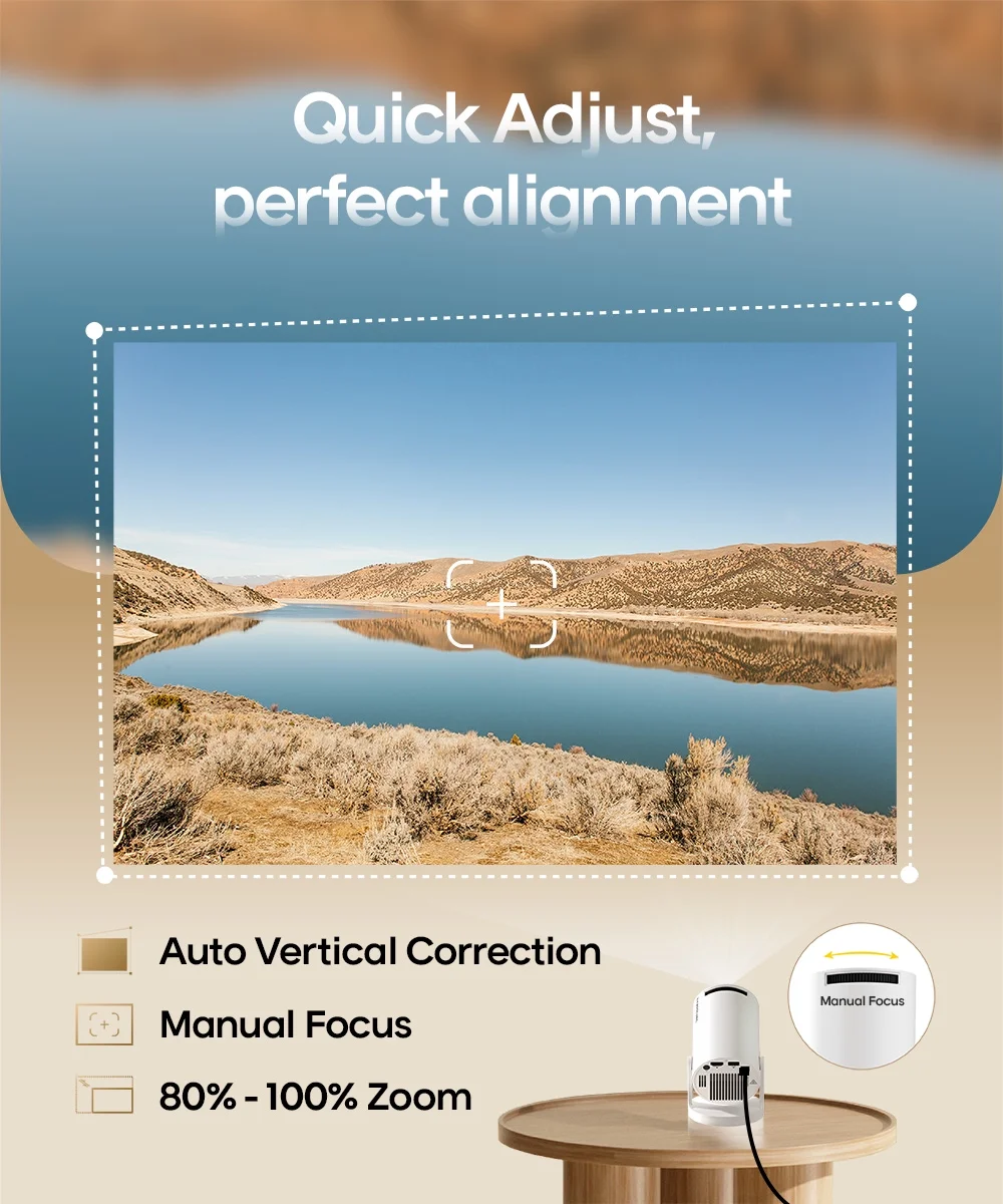 VelmoraHome™ 4K Smart Projector