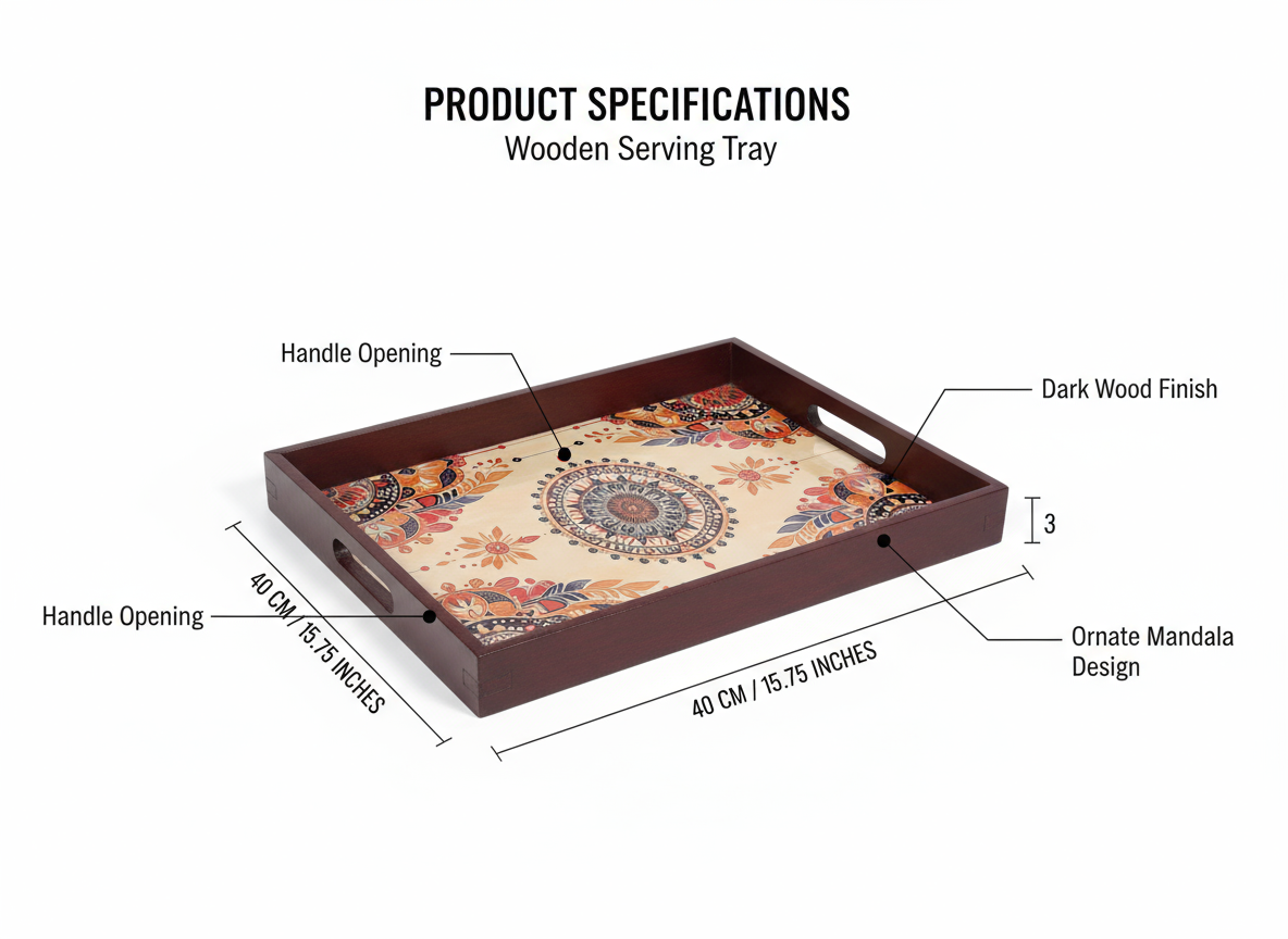 Premium multipurpose Tray - Rectangle shape